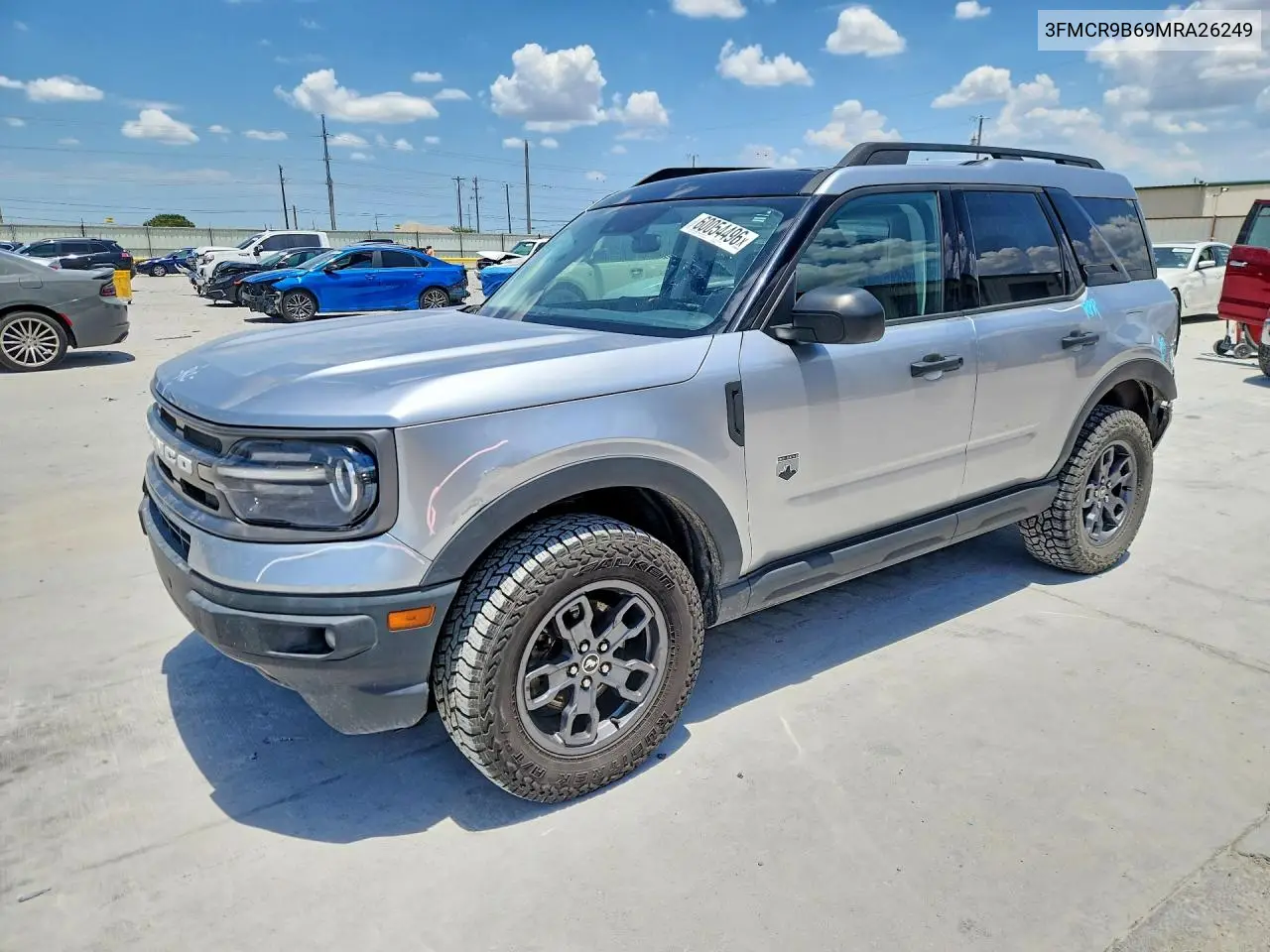 2021 Ford Bronco Sport Big Bend VIN: 3FMCR9B69MRA26249 Lot: 60054496
