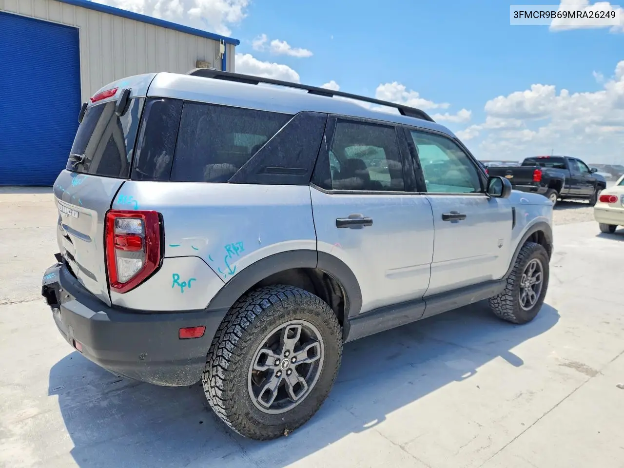 2021 Ford Bronco Sport Big Bend VIN: 3FMCR9B69MRA26249 Lot: 60054496