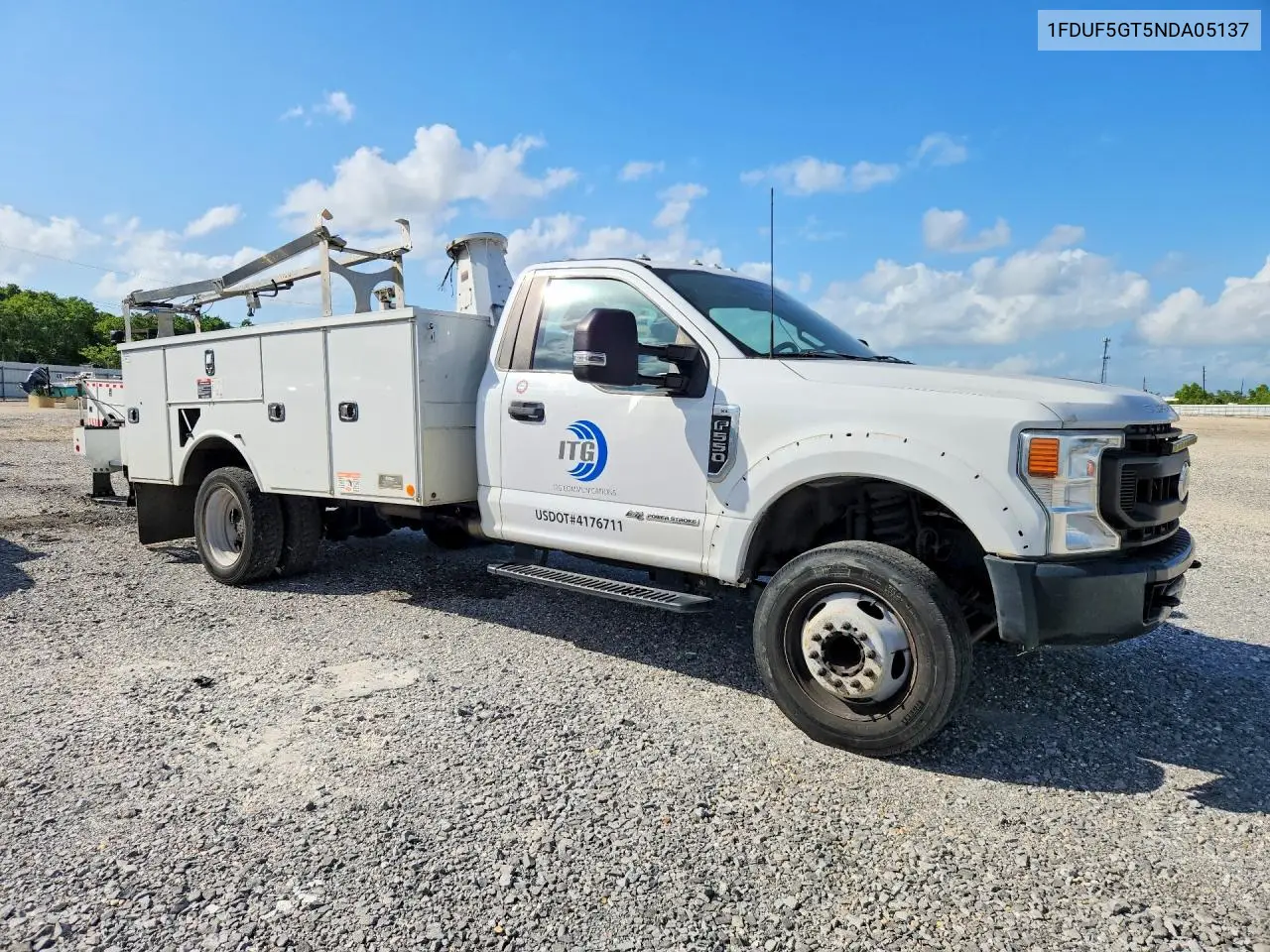 2022 Ford F550 VIN: 1FDUF5GT5NDA05137 Lot: 50171666