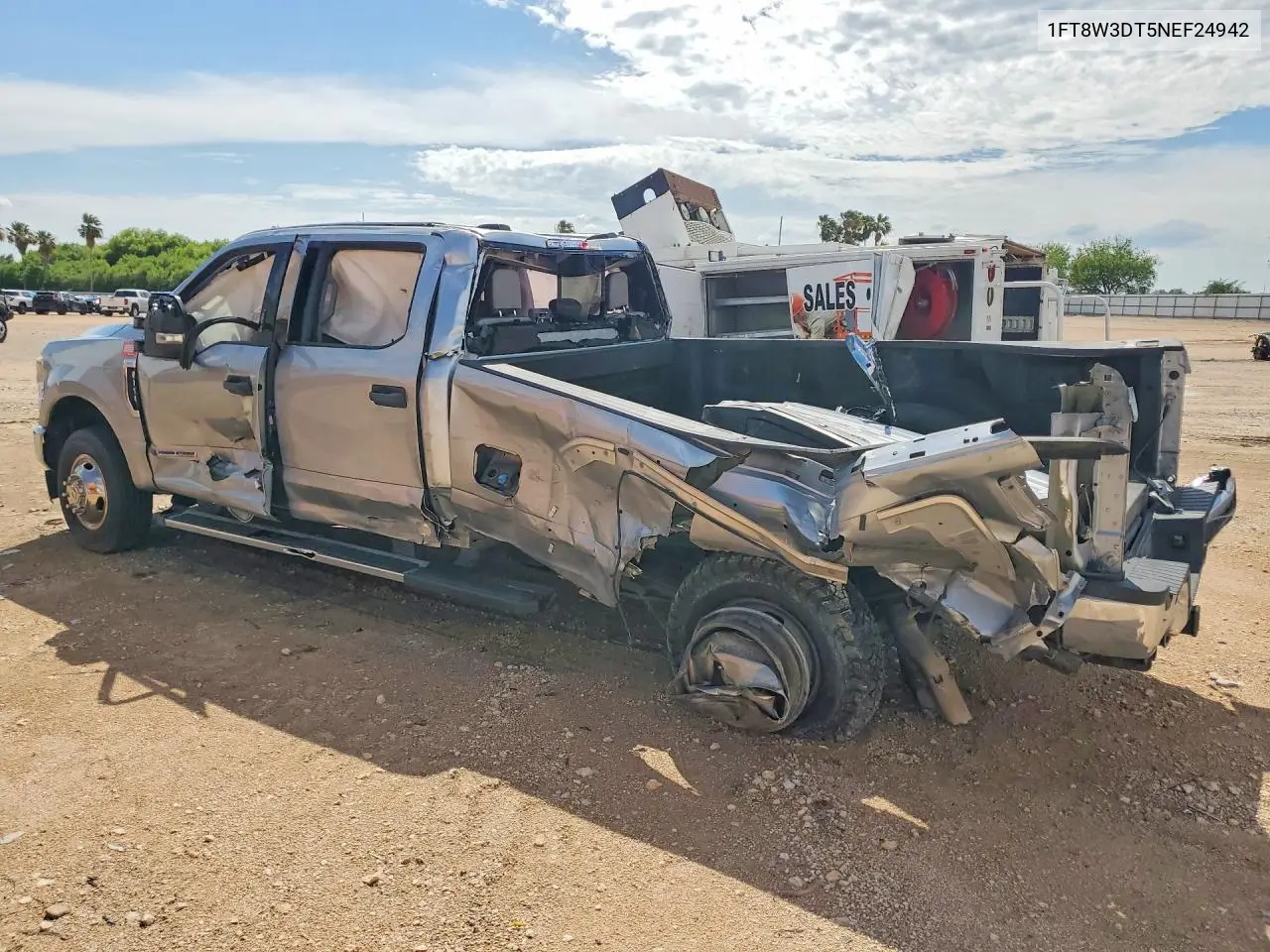 2022 Ford F350 Super Duty VIN: 1FT8W3DT5NEF24942 Lot: 53007136
