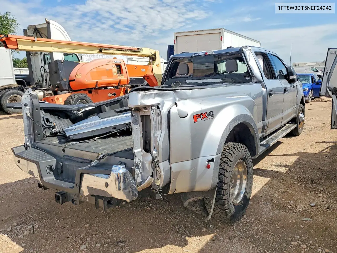 2022 Ford F350 Super Duty VIN: 1FT8W3DT5NEF24942 Lot: 53007136
