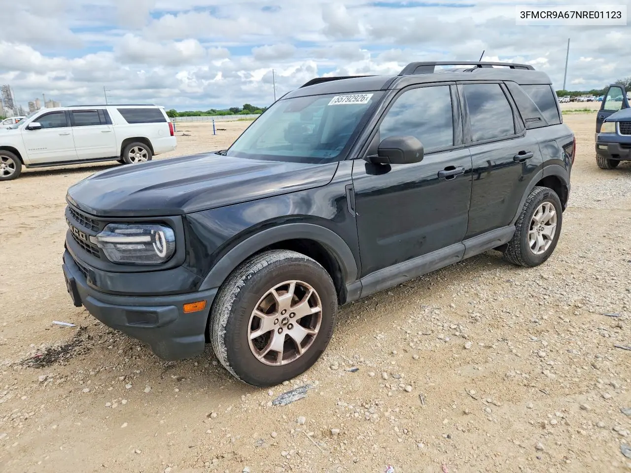 2022 Ford Bronco Sport VIN: 3FMCR9A67NRE01123 Lot: 55792926