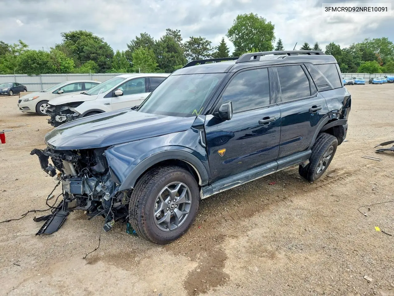 2022 Ford Bronco Sport Badlands VIN: 3FMCR9D92NRE10091 Lot: 56356796