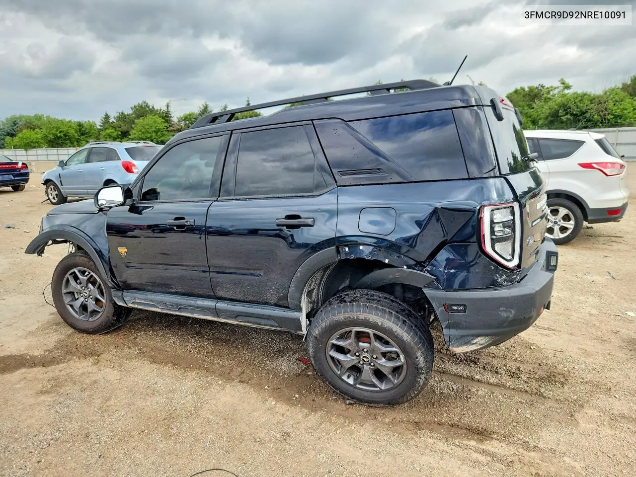 2022 Ford Bronco Sport Badlands VIN: 3FMCR9D92NRE10091 Lot: 56356796