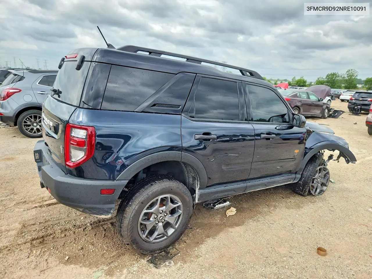 2022 Ford Bronco Sport Badlands VIN: 3FMCR9D92NRE10091 Lot: 56356796