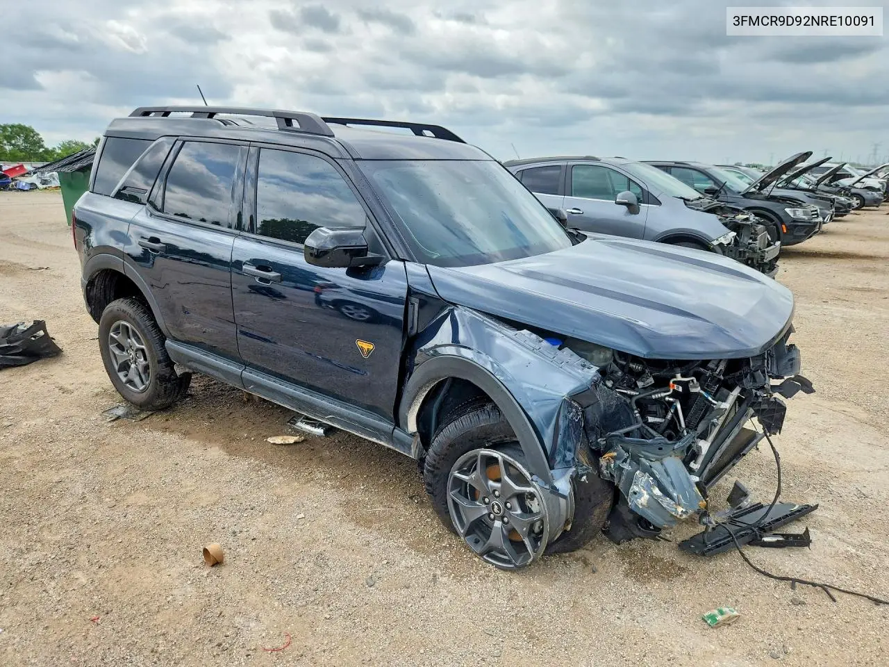 2022 Ford Bronco Sport Badlands VIN: 3FMCR9D92NRE10091 Lot: 56356796