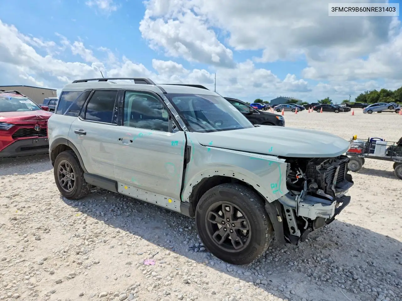 2022 Ford Bronco Sport Big Bend VIN: 3FMCR9B60NRE31403 Lot: 56482266