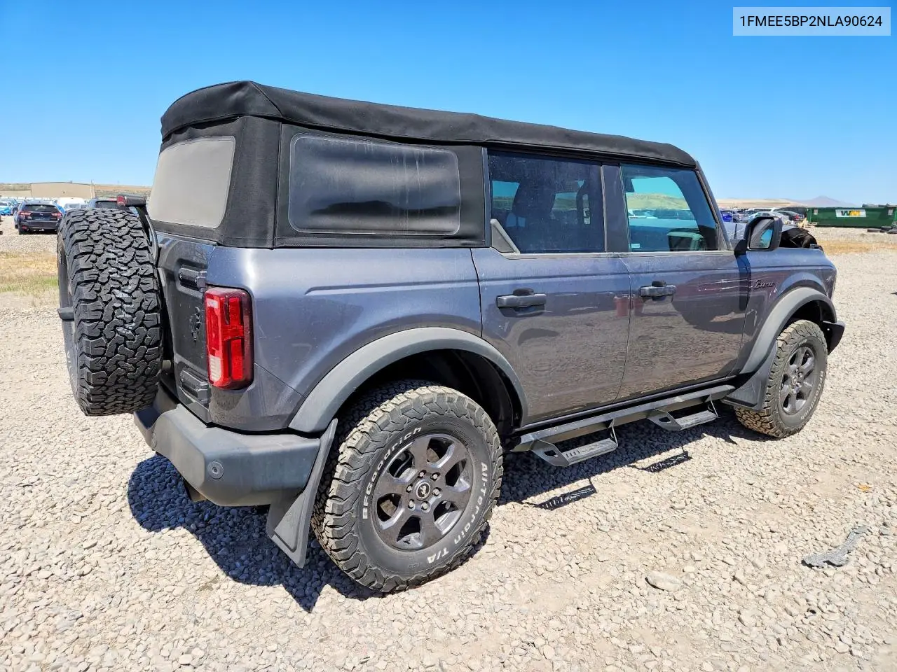 2022 Ford Bronco Base VIN: 1FMEE5BP2NLA90624 Lot: 56842776