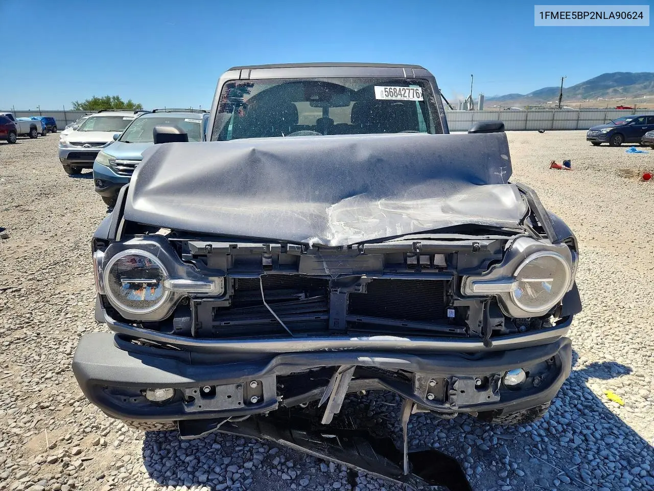 2022 Ford Bronco Base VIN: 1FMEE5BP2NLA90624 Lot: 56842776