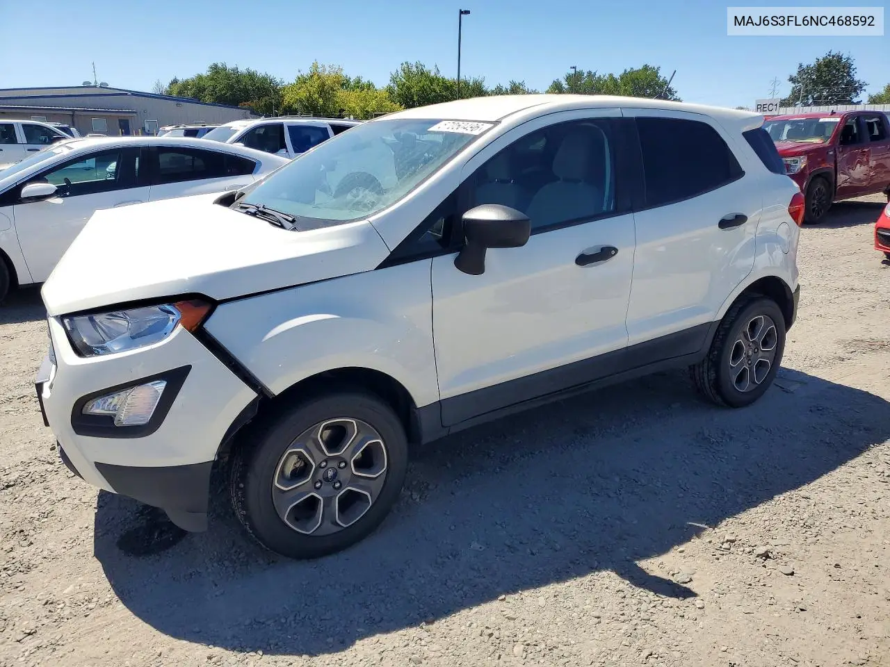 2022 Ford Ecosport S VIN: MAJ6S3FL6NC468592 Lot: 57050496