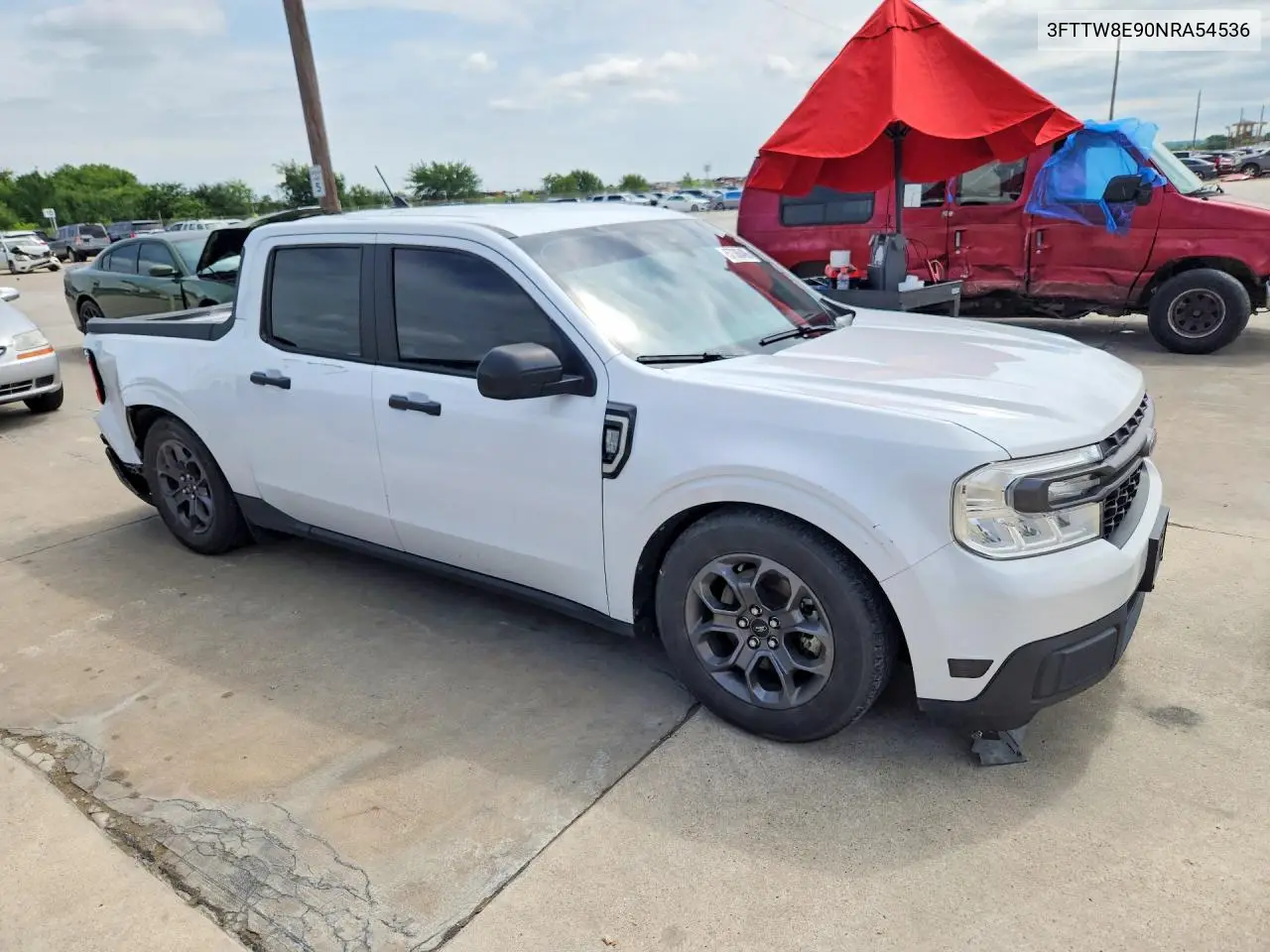 2022 Ford Maverick Xl VIN: 3FTTW8E90NRA54536 Lot: 57386406