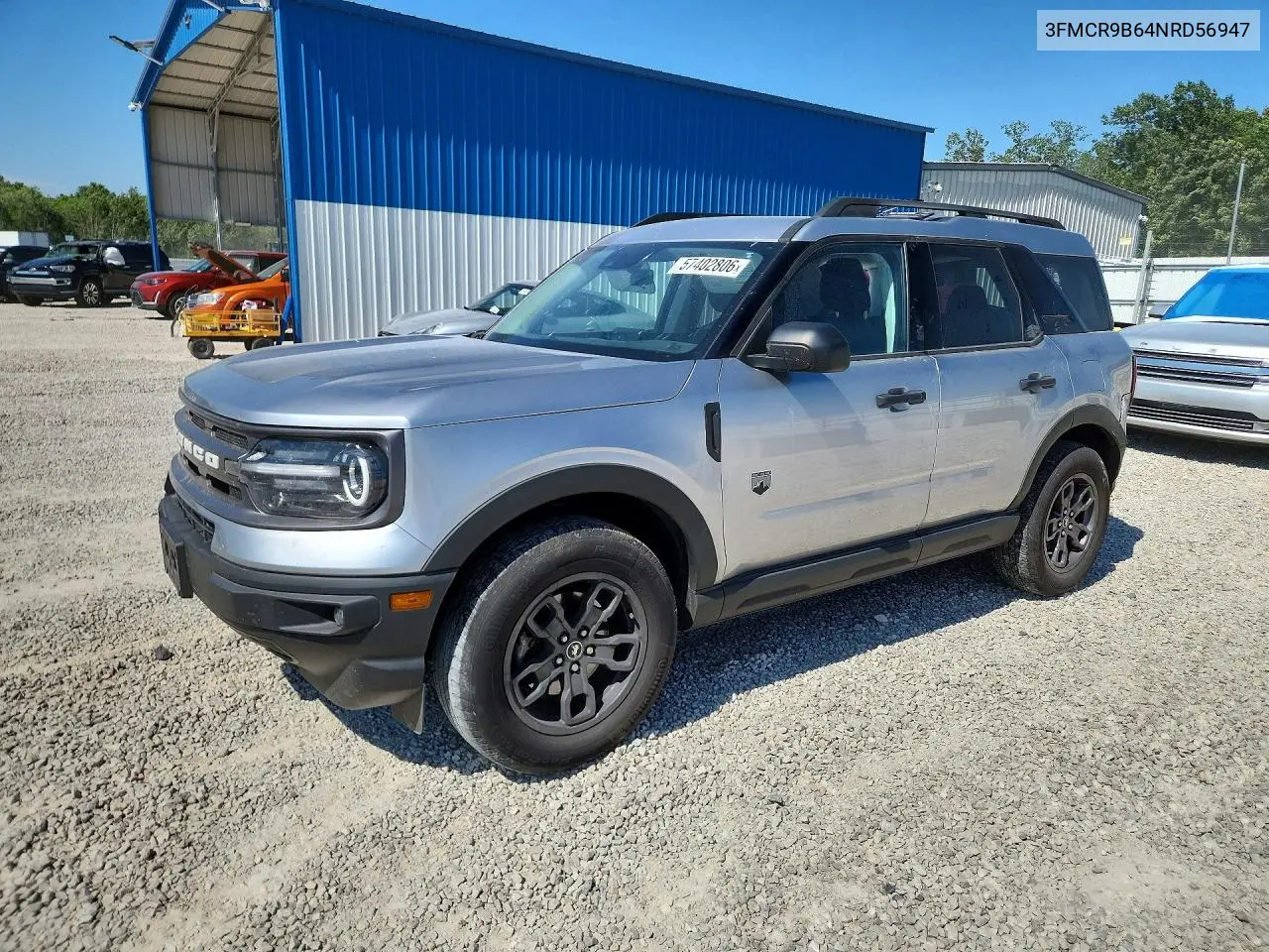 2022 Ford Bronco Sport Big Bend VIN: 3FMCR9B64NRD56947 Lot: 57402806