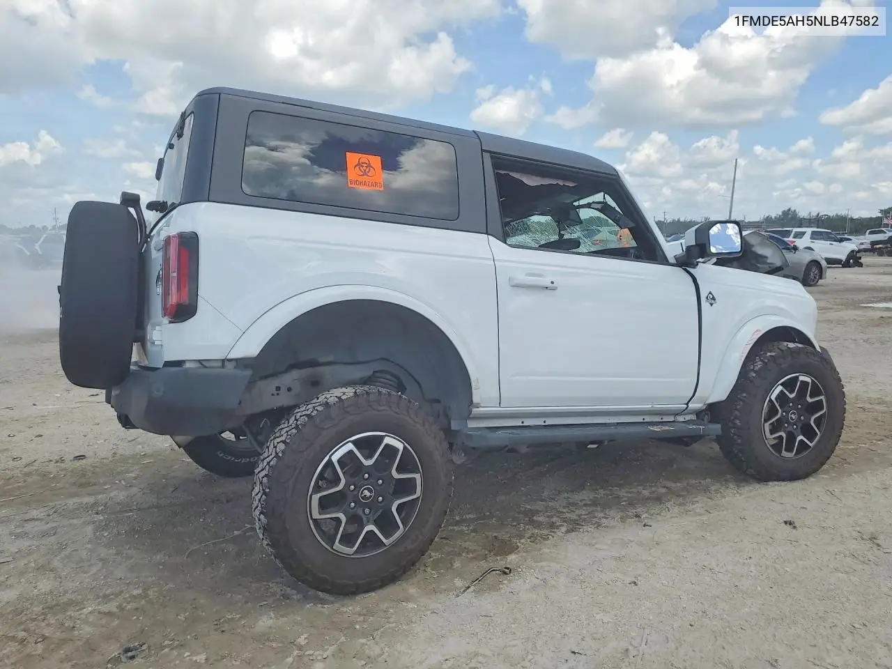 2022 Ford Bronco Base VIN: 1FMDE5AH5NLB47582 Lot: 57546076
