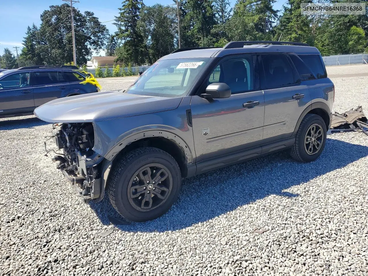 2022 Ford Bronco Sport Big Bend VIN: 3FMCR9B64NRE16368 Lot: 57562266
