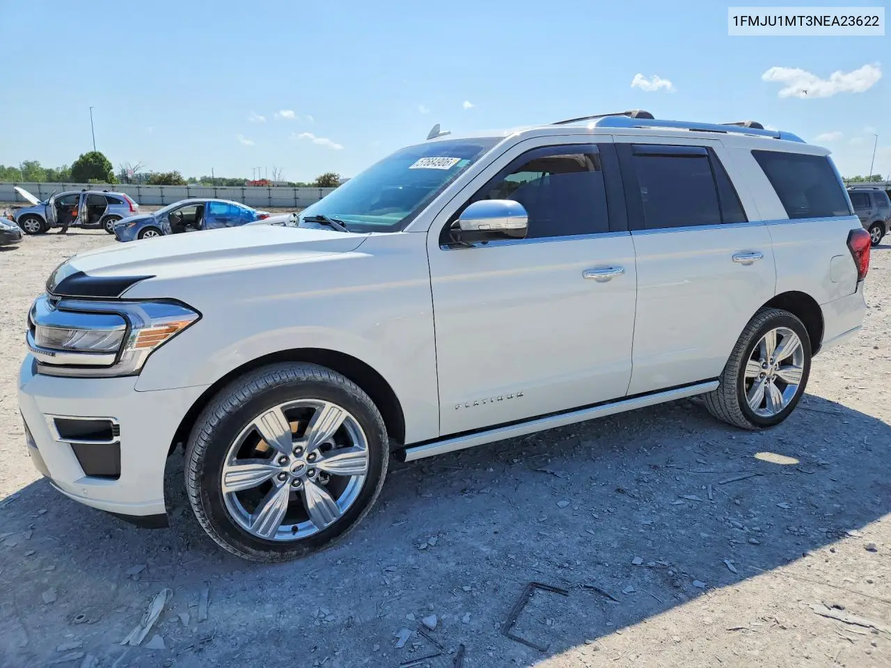 2022 Ford Expedition Platinum VIN: 1FMJU1MT3NEA23622 Lot: 57684906