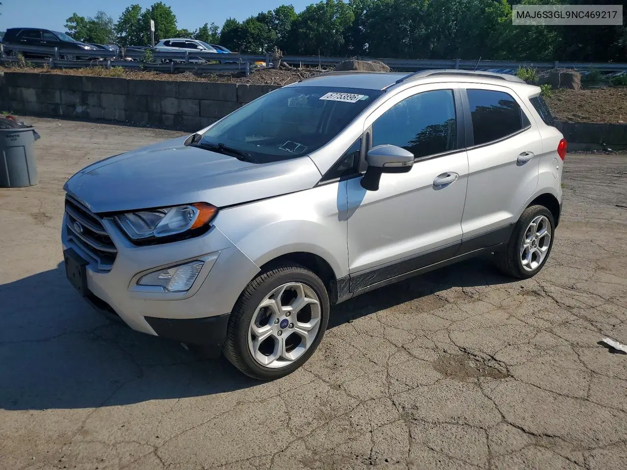 2022 Ford Ecosport Se VIN: MAJ6S3GL9NC469217 Lot: 57753896
