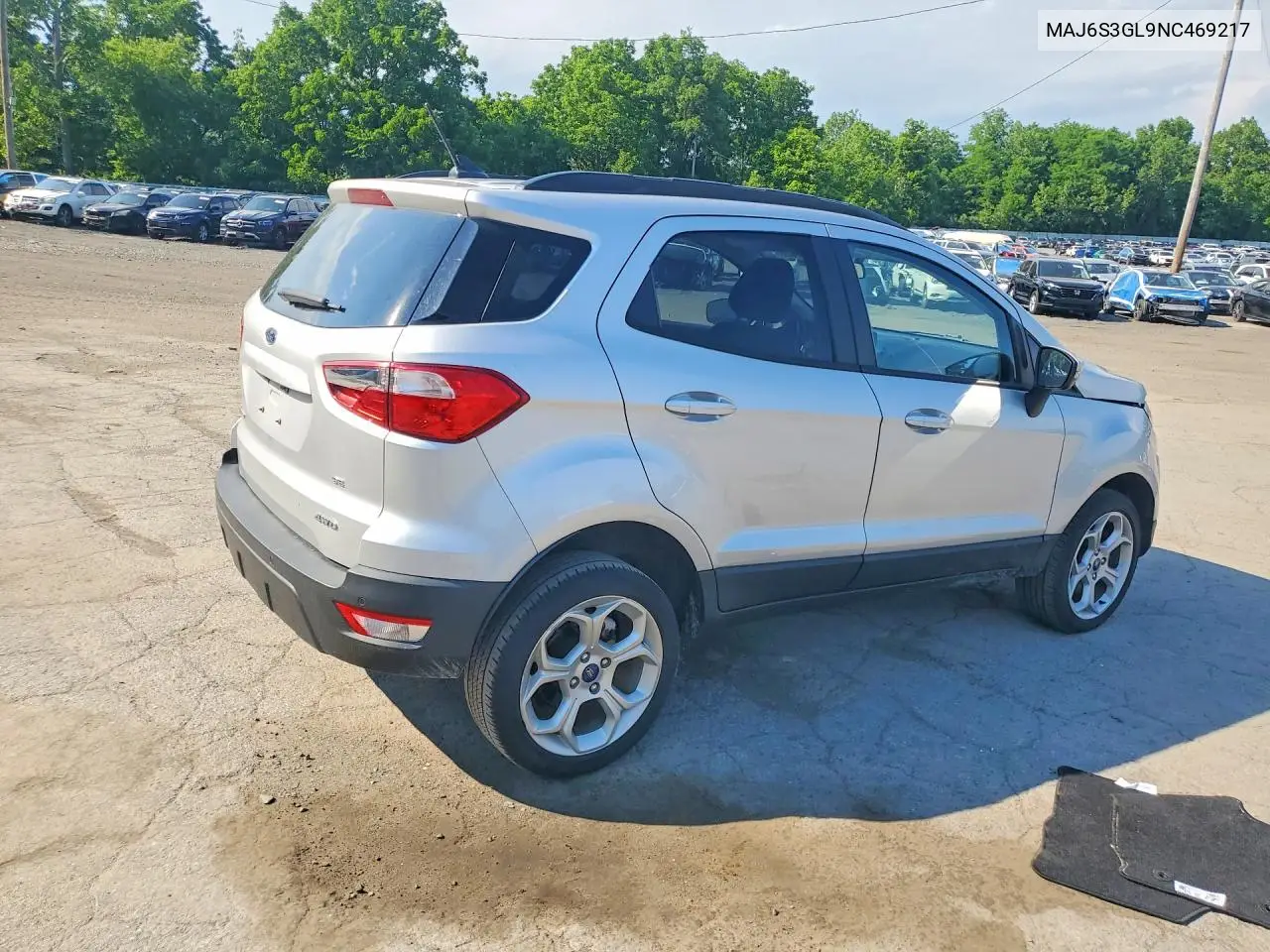 2022 Ford Ecosport Se VIN: MAJ6S3GL9NC469217 Lot: 57753896