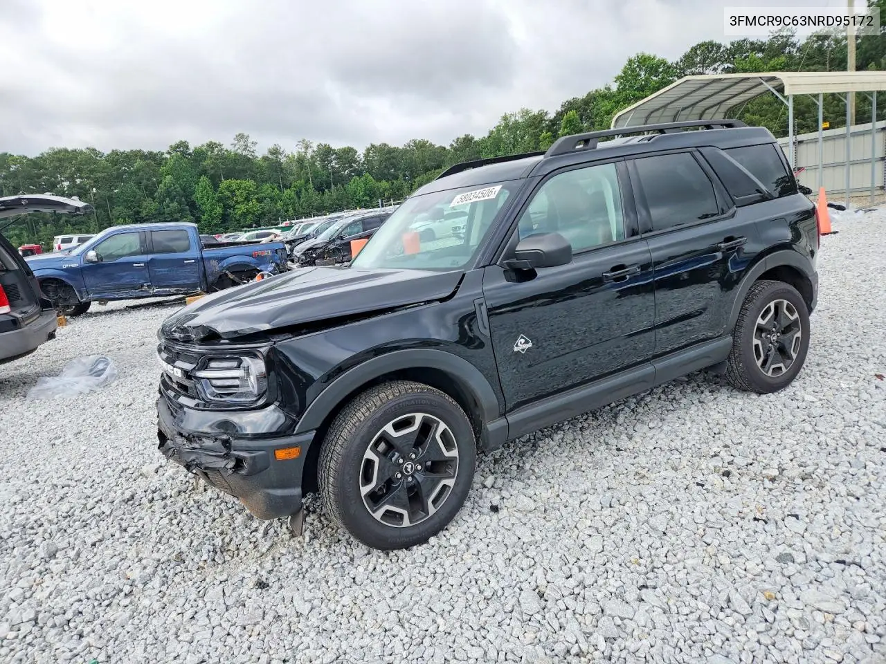 2022 Ford Bronco Sport Outer Banks VIN: 3FMCR9C63NRD95172 Lot: 58034506