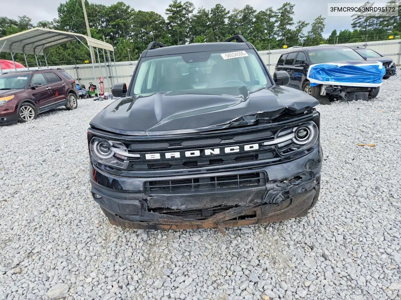 2022 Ford Bronco Sport Outer Banks VIN: 3FMCR9C63NRD95172 Lot: 58034506
