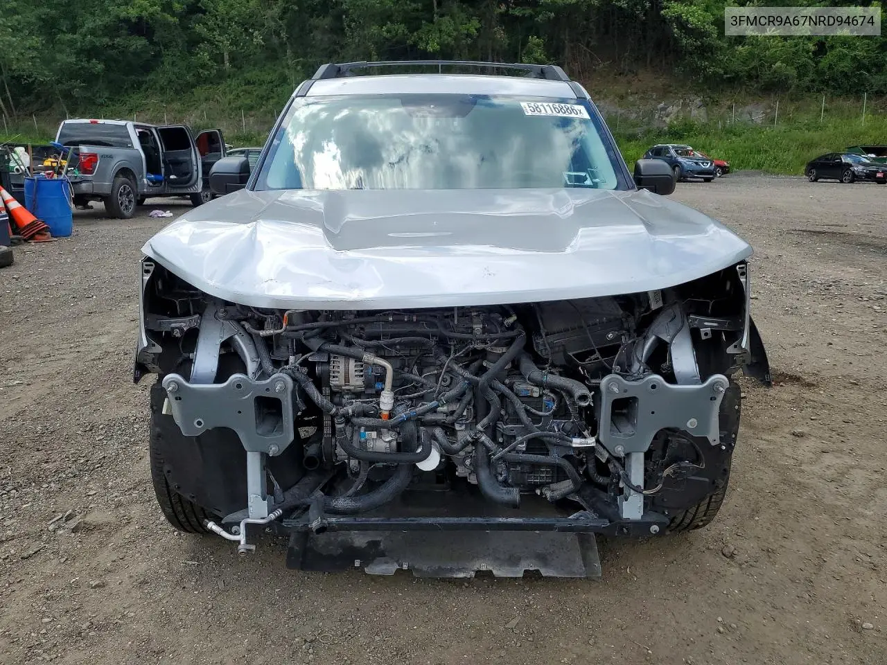 2022 Ford Bronco Sport VIN: 3FMCR9A67NRD94674 Lot: 58116886