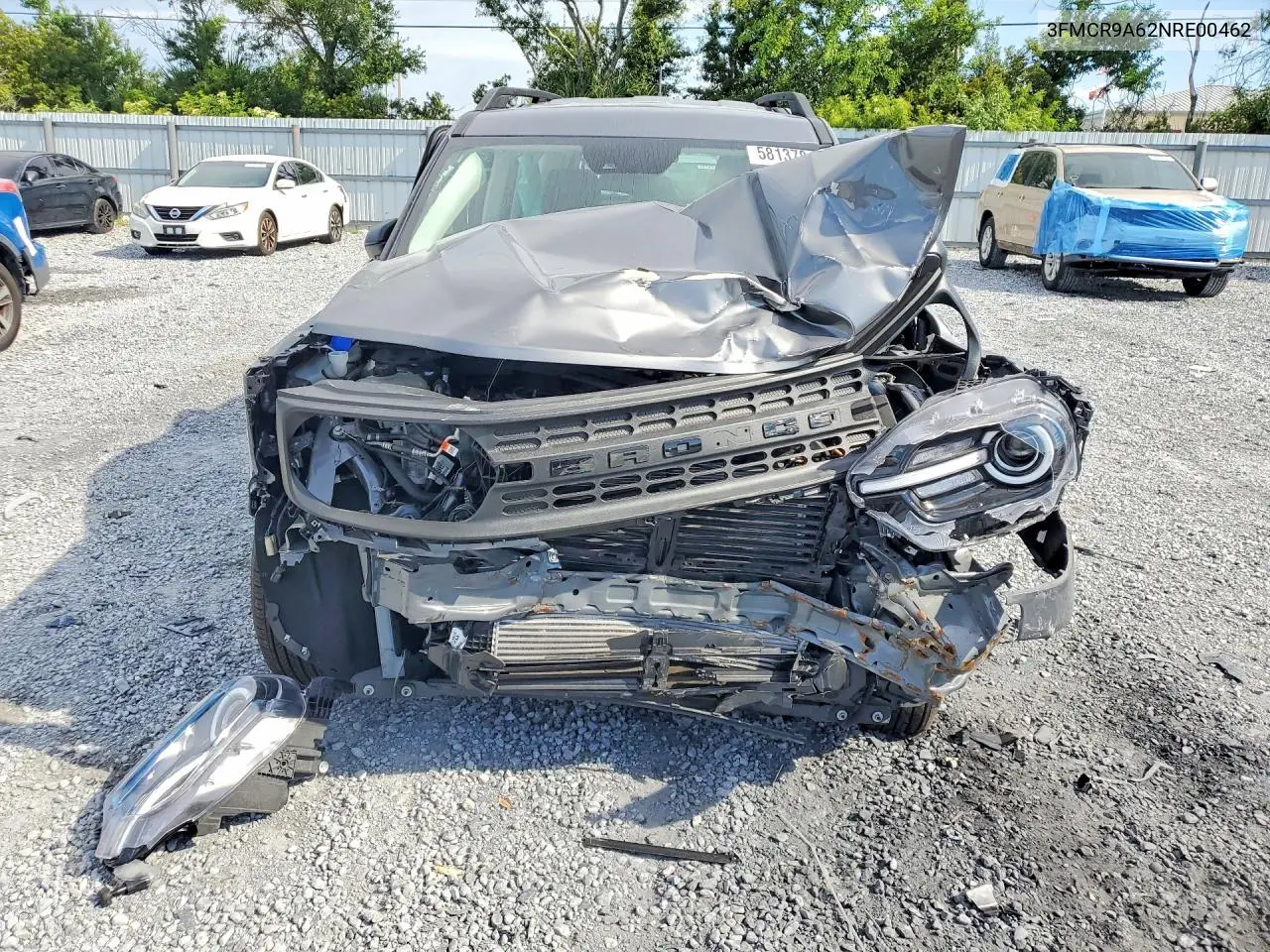2022 Ford Bronco Sport VIN: 3FMCR9A62NRE00462 Lot: 58137816