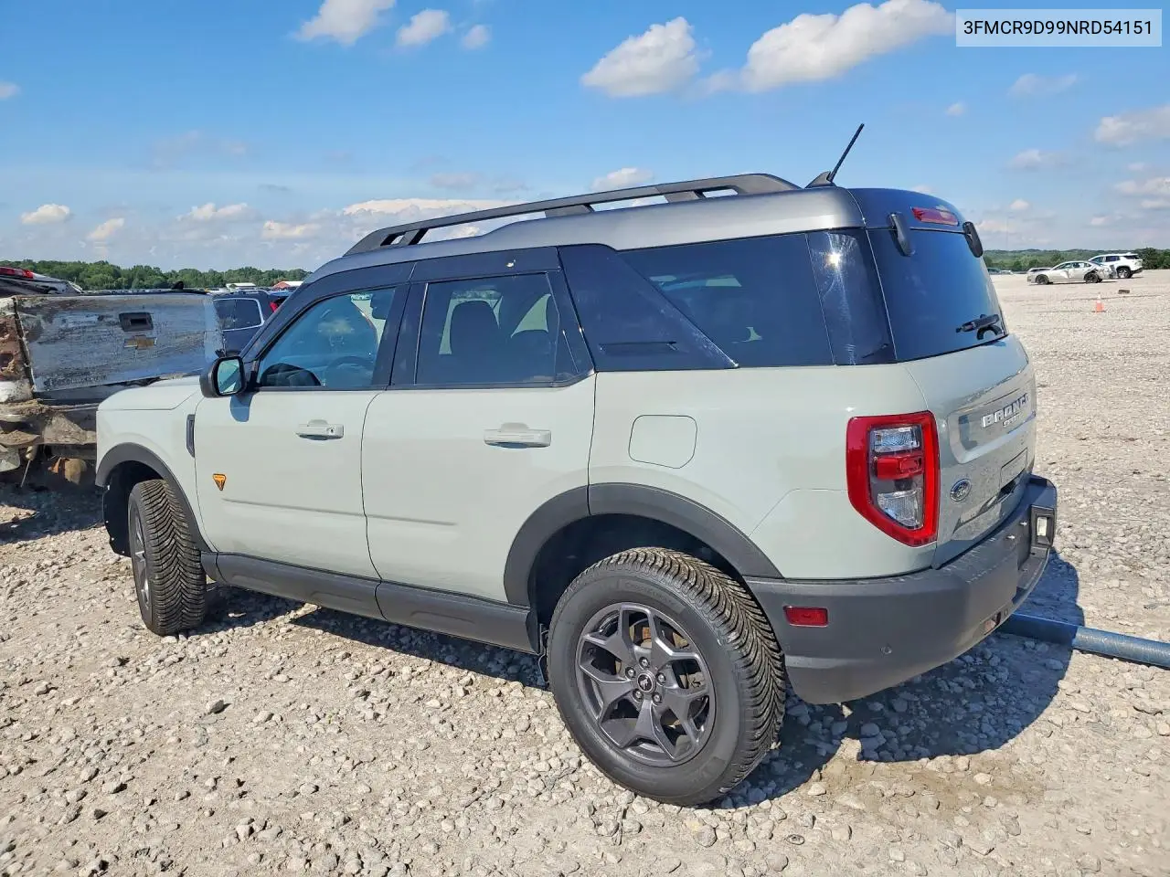 2022 Ford Bronco Sport Badlands VIN: 3FMCR9D99NRD54151 Lot: 58286516