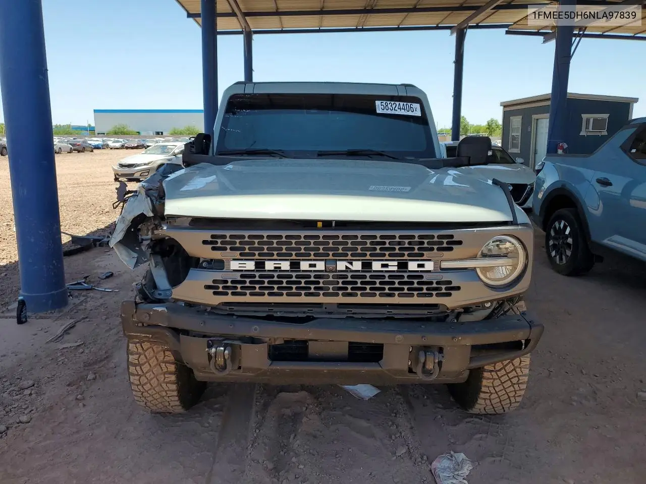 2022 Ford Bronco Base VIN: 1FMEE5DH6NLA97839 Lot: 58324406