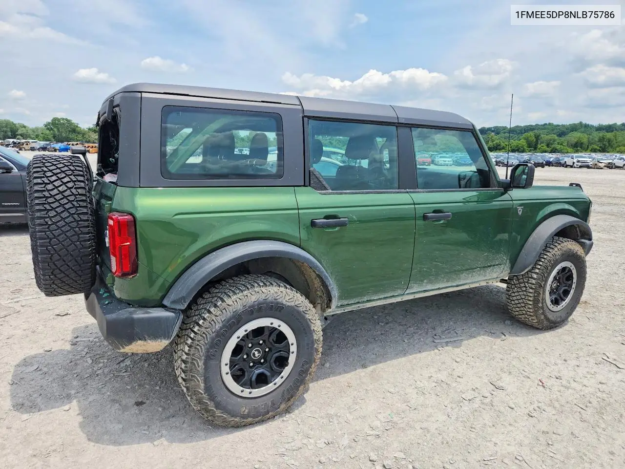 2022 Ford Bronco Base VIN: 1FMEE5DP8NLB75786 Lot: 58404196