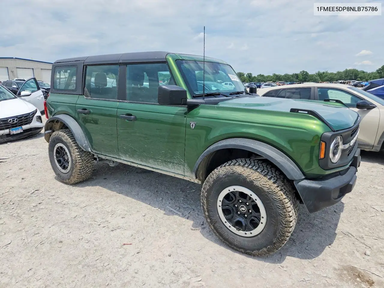 2022 Ford Bronco Base VIN: 1FMEE5DP8NLB75786 Lot: 58404196