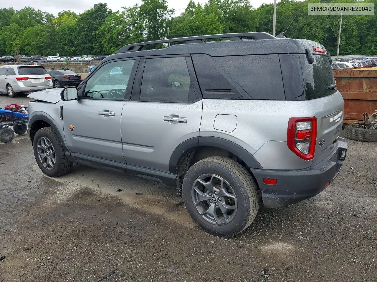 2022 Ford Bronco Sport Badlands VIN: 3FMCR9D9XNRE29049 Lot: 58424556