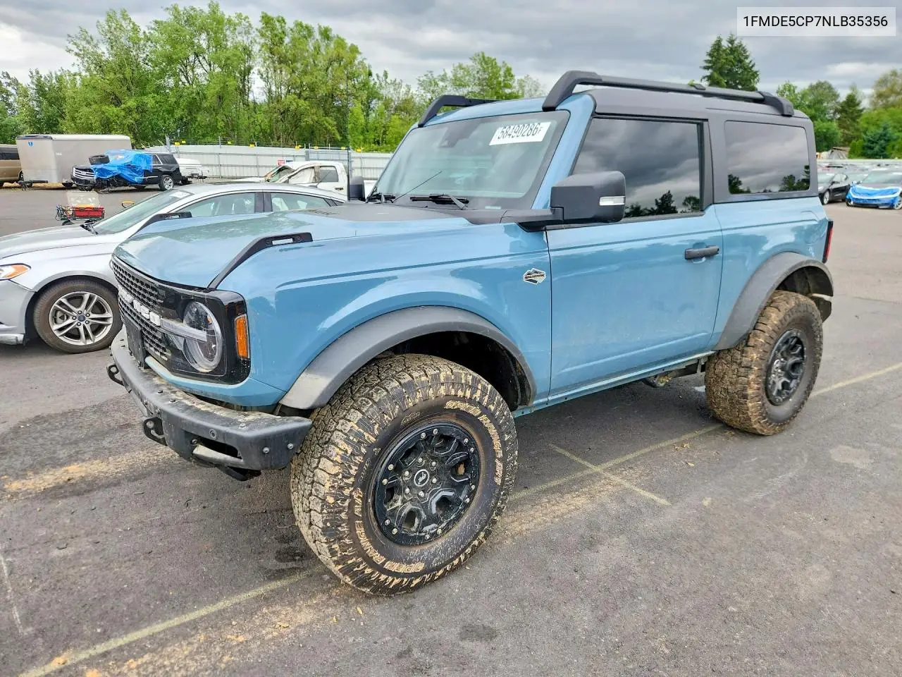 2022 Ford Bronco Base VIN: 1FMDE5CP7NLB35356 Lot: 58490286