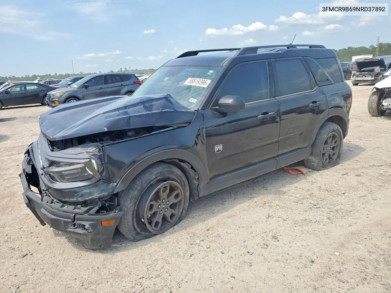2022 Ford Bronco Sport Big Bend VIN: 3FMCR9B69NRD37892 Lot: 58619396