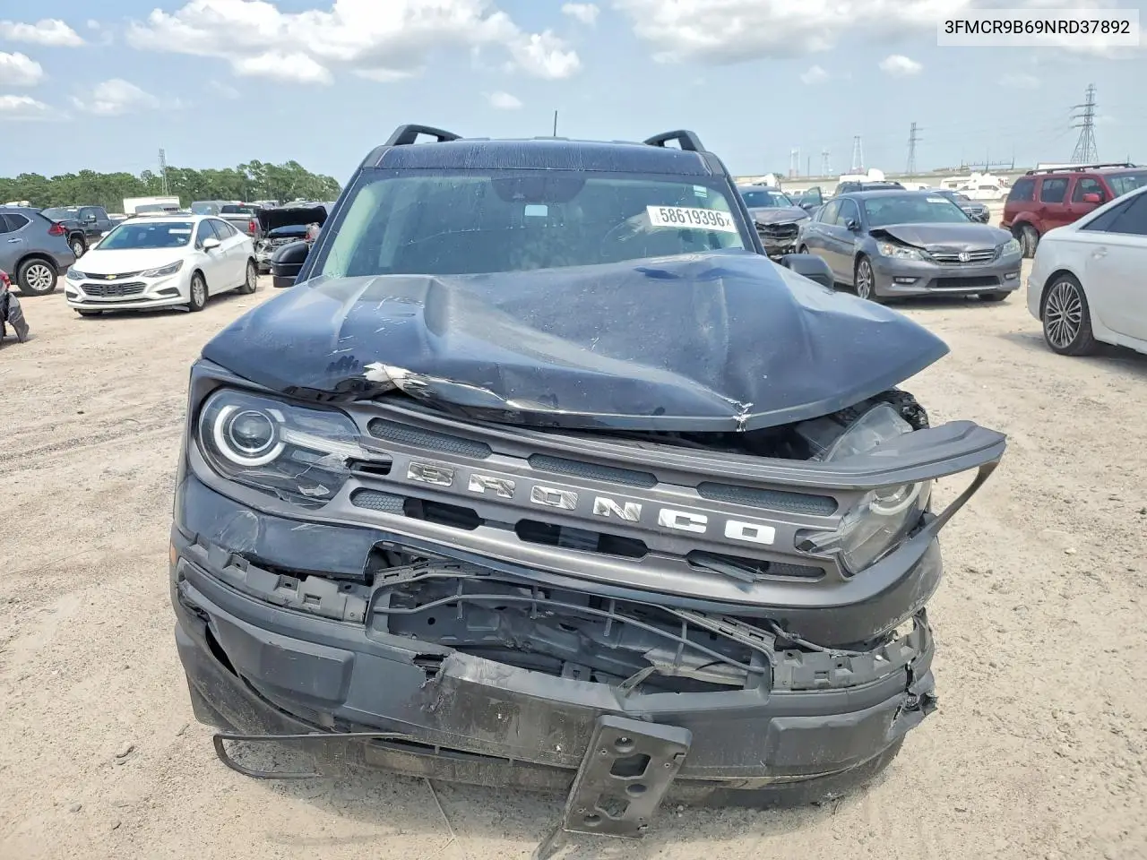 2022 Ford Bronco Sport Big Bend VIN: 3FMCR9B69NRD37892 Lot: 58619396