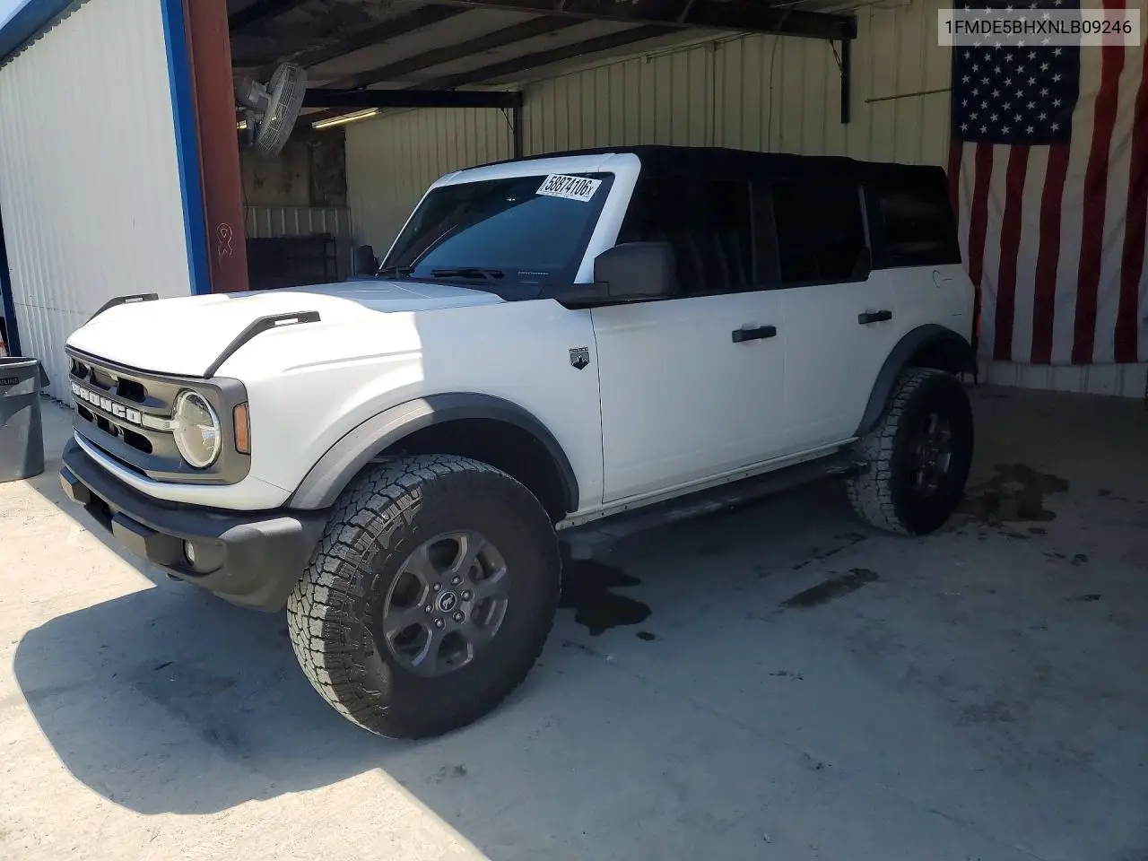 2022 Ford Bronco Base VIN: 1FMDE5BHXNLB09246 Lot: 58874106
