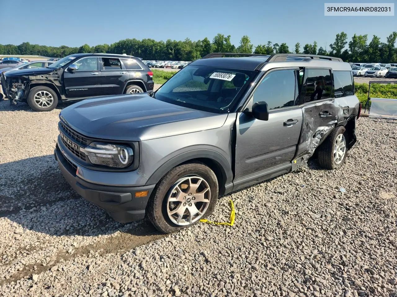 2022 Ford Bronco Sport VIN: 3FMCR9A64NRD82031 Lot: 58893076