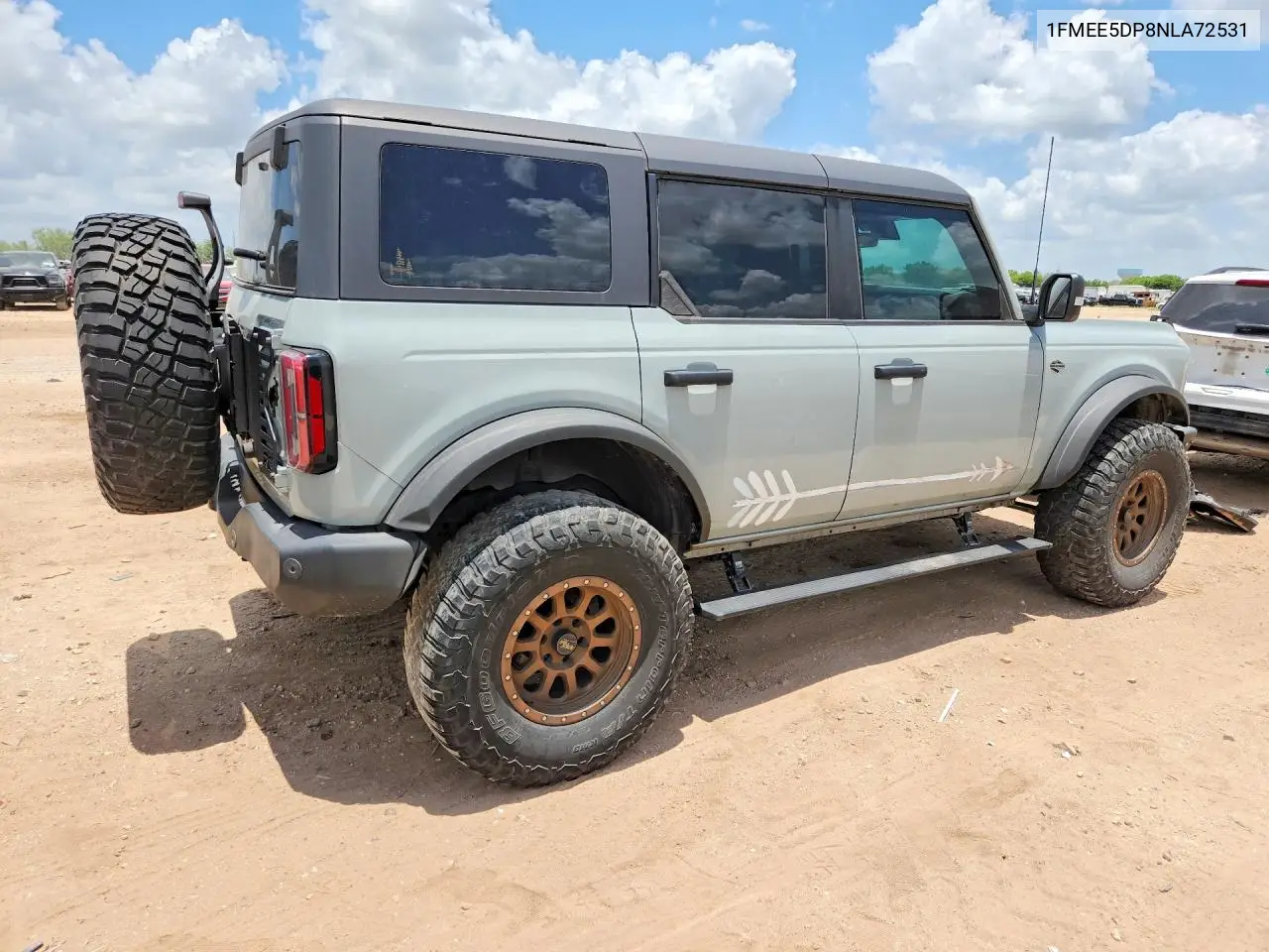 2022 Ford Bronco Base VIN: 1FMEE5DP8NLA72531 Lot: 58953156