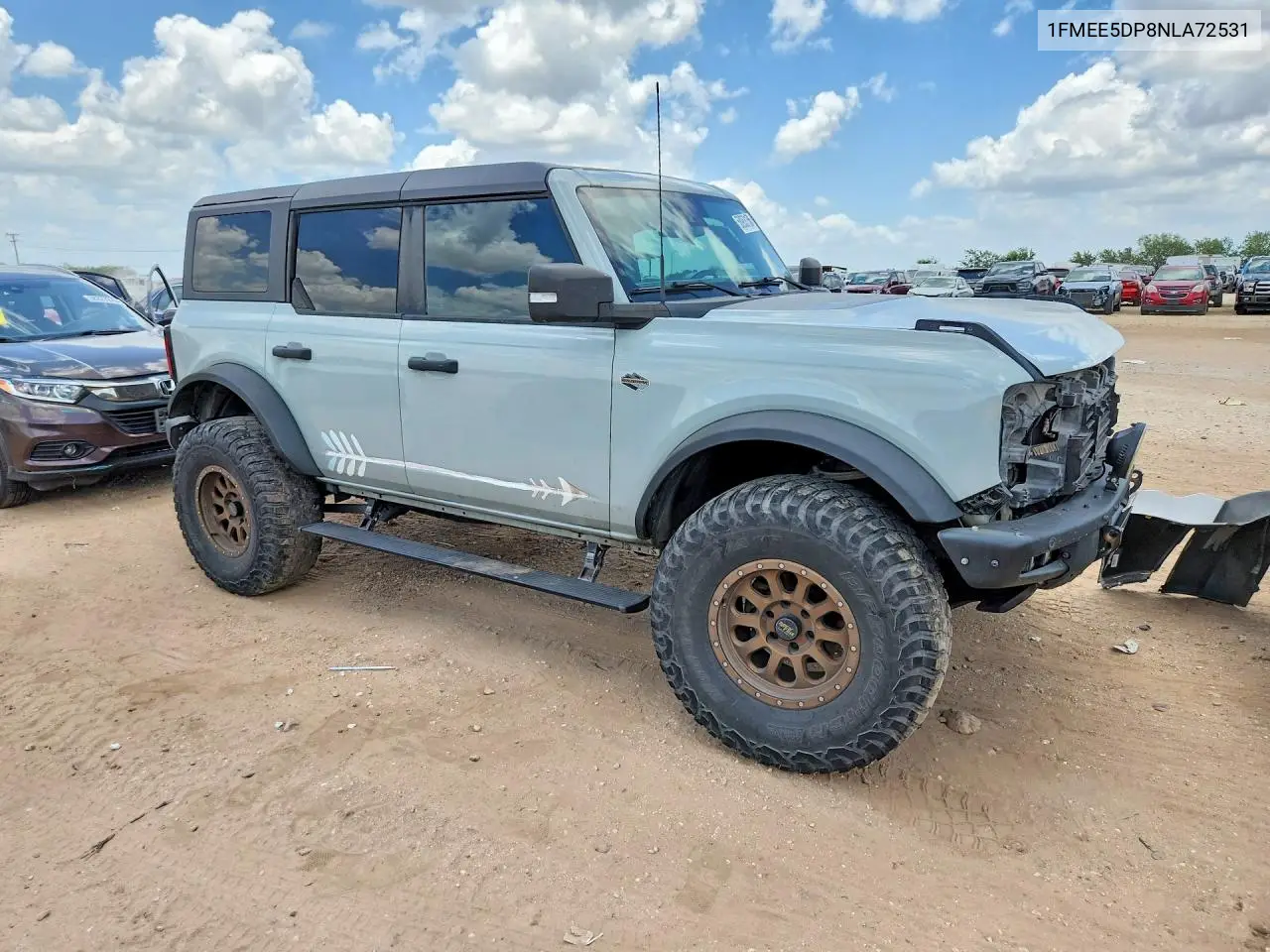 2022 Ford Bronco Base VIN: 1FMEE5DP8NLA72531 Lot: 58953156