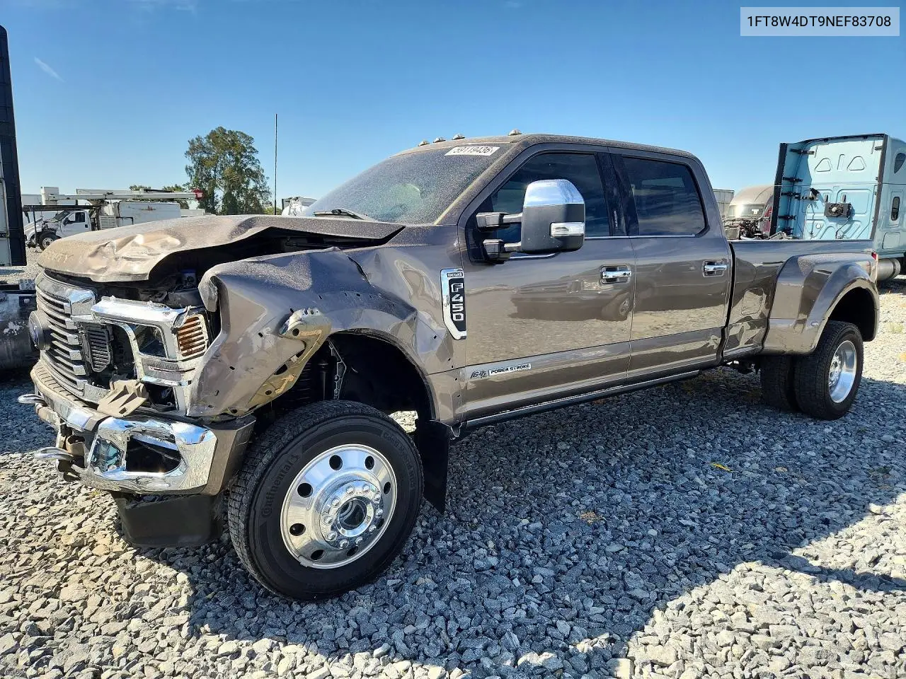 2022 Ford F450 Super Duty VIN: 1FT8W4DT9NEF83708 Lot: 59119436