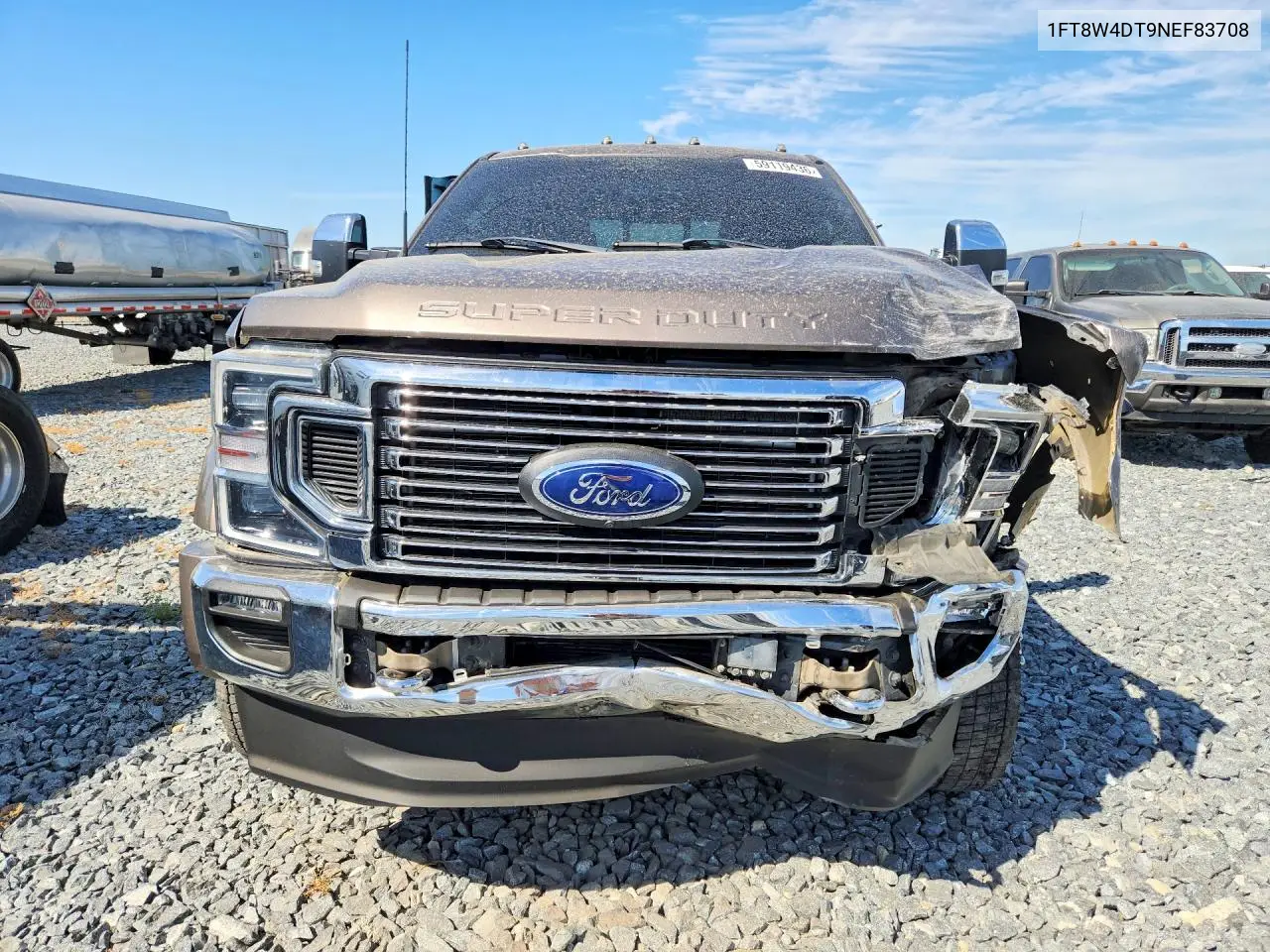 2022 Ford F450 Super Duty VIN: 1FT8W4DT9NEF83708 Lot: 59119436