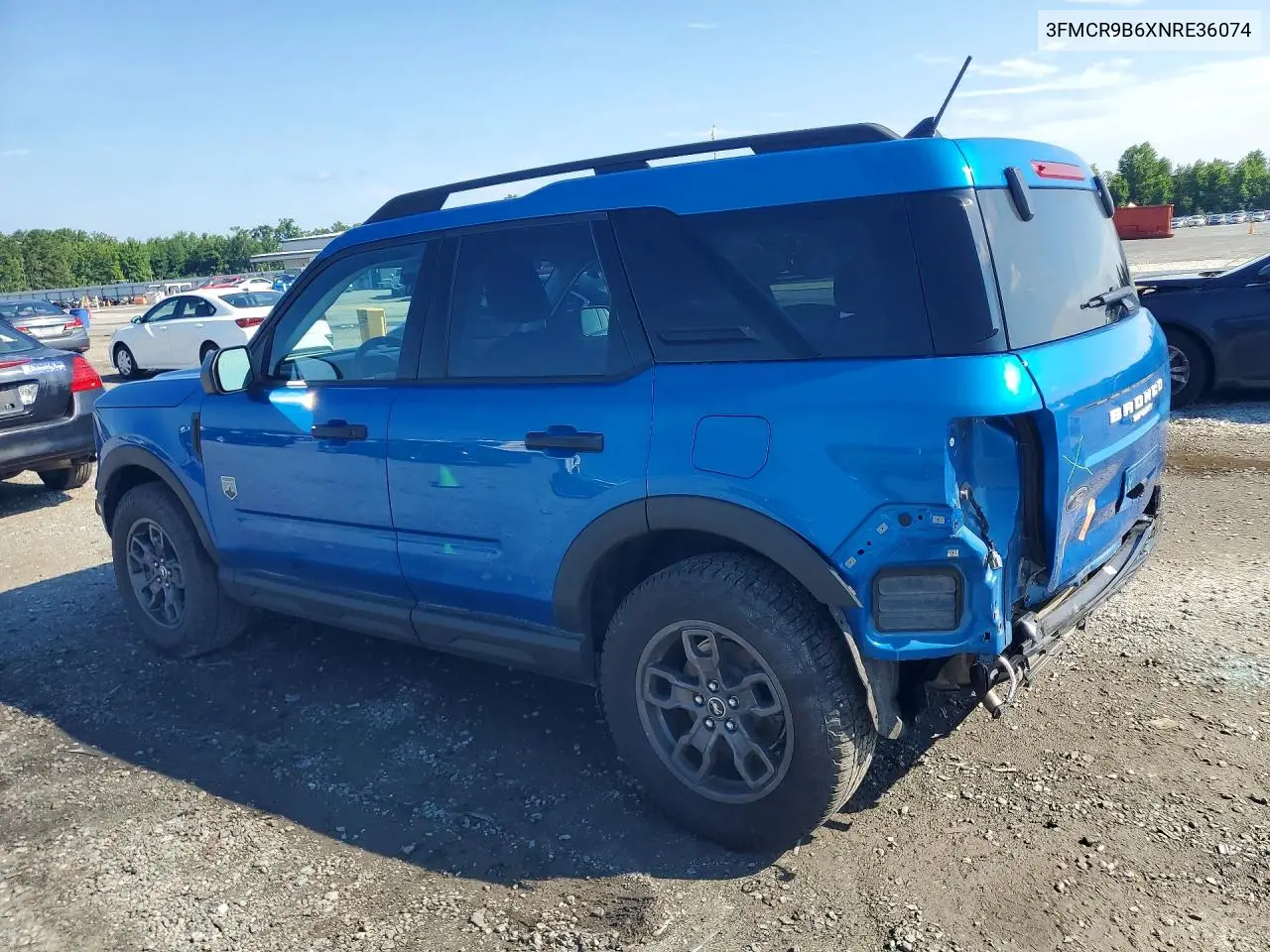2022 Ford Bronco Sport Big Bend VIN: 3FMCR9B6XNRE36074 Lot: 59320506