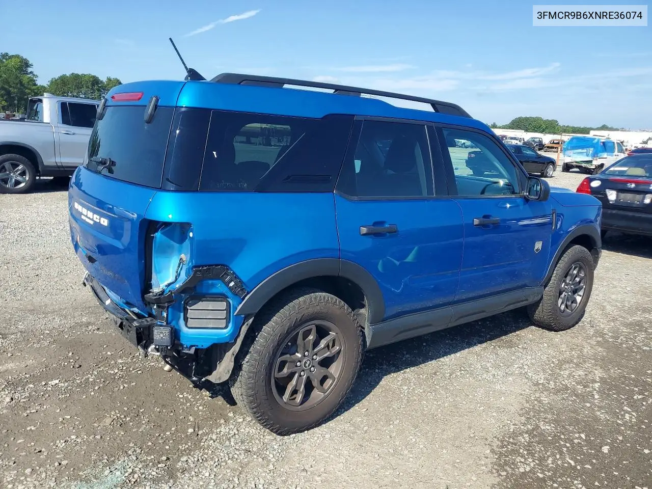 2022 Ford Bronco Sport Big Bend VIN: 3FMCR9B6XNRE36074 Lot: 59320506
