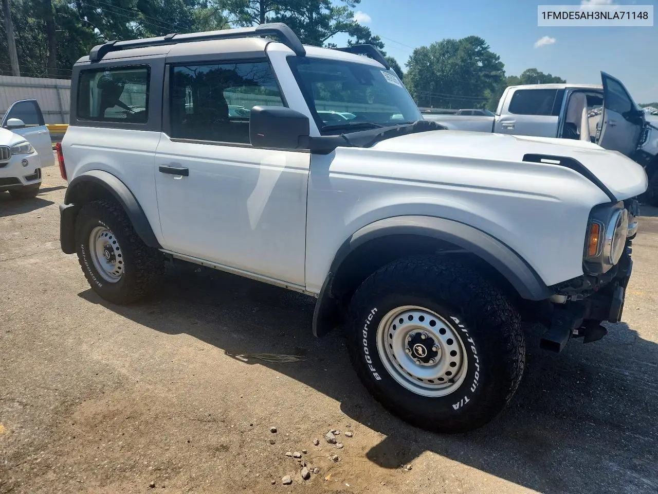 2022 Ford Bronco Base VIN: 1FMDE5AH3NLA71148 Lot: 59676286