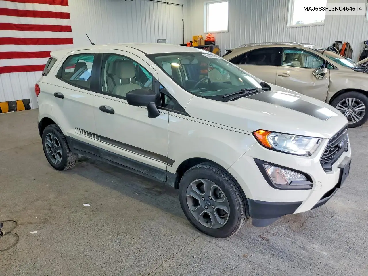 2022 Ford Ecosport S VIN: MAJ6S3FL3NC464614 Lot: 59846376