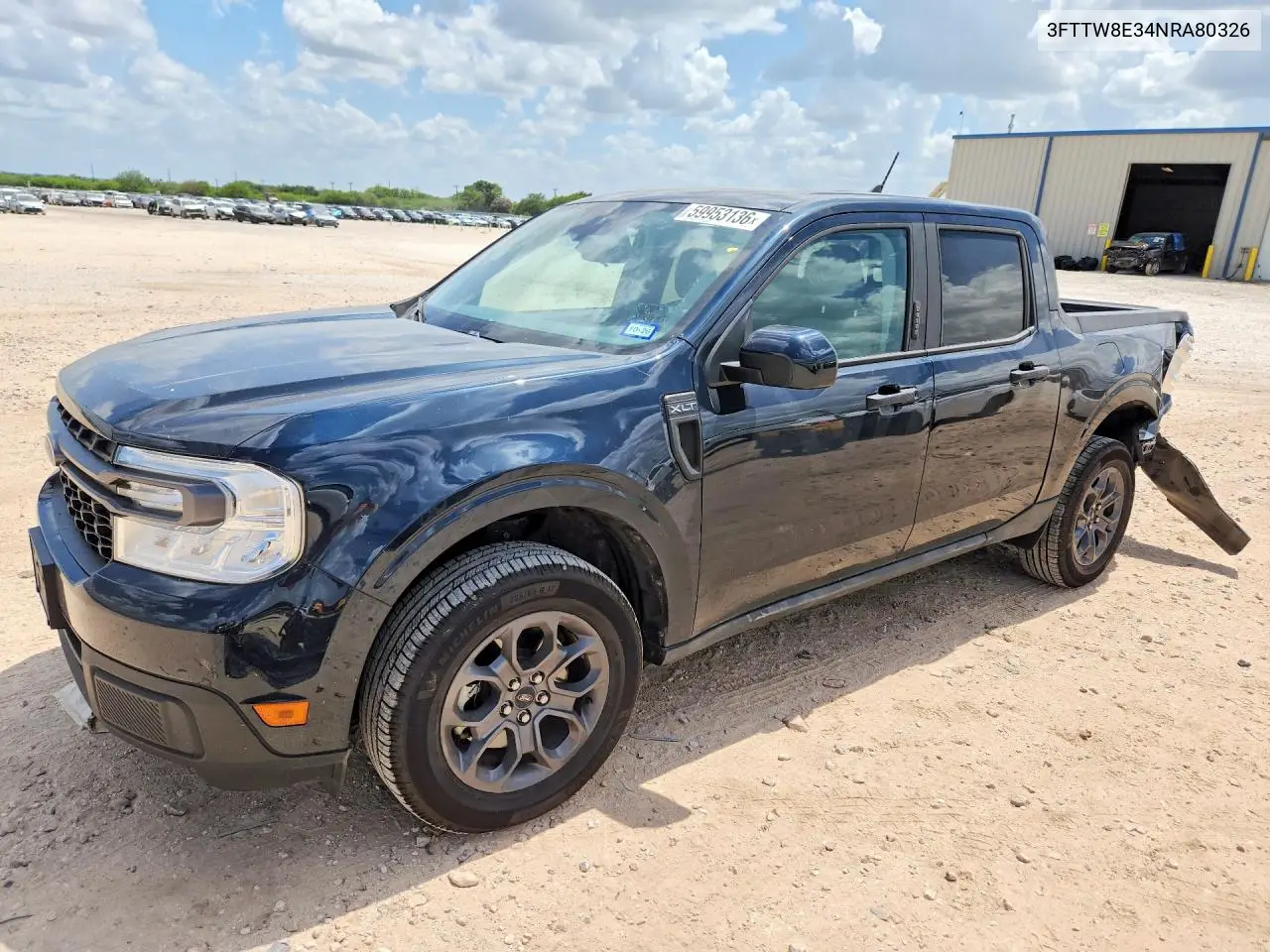 2022 Ford Maverick Xl VIN: 3FTTW8E34NRA80326 Lot: 59953136