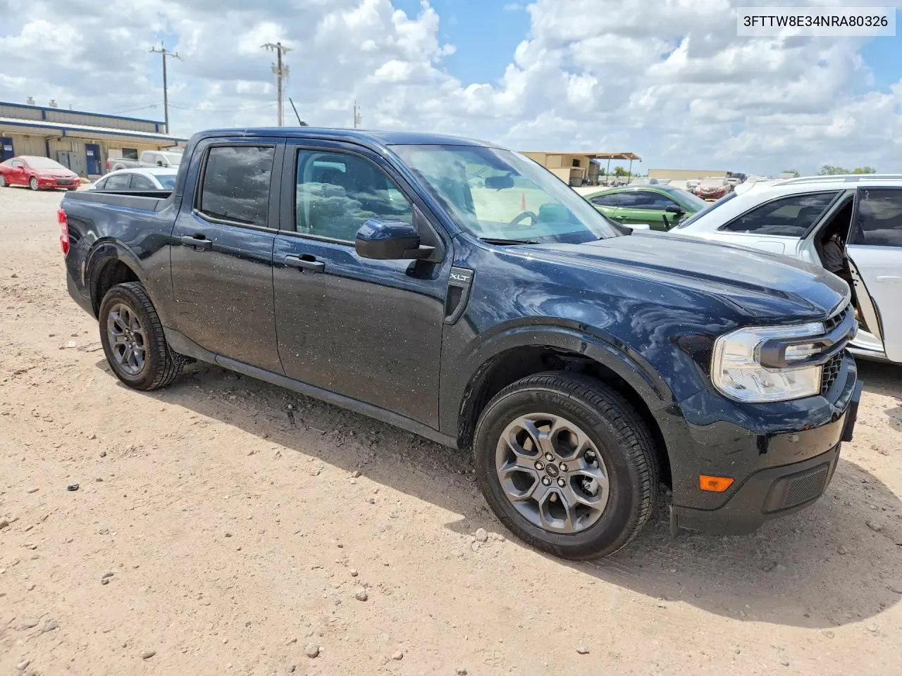 2022 Ford Maverick Xl VIN: 3FTTW8E34NRA80326 Lot: 59953136