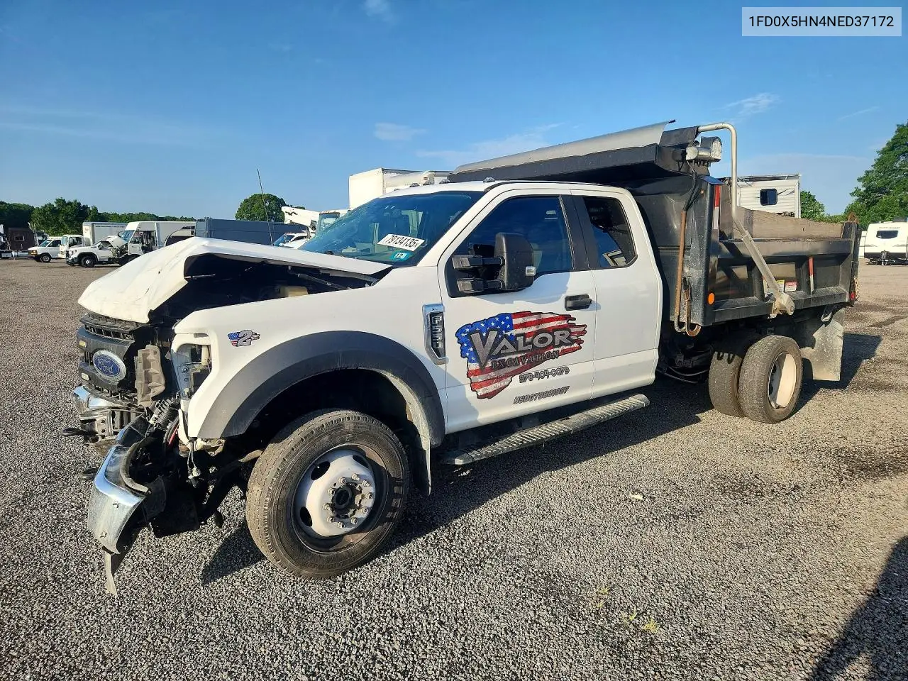 2022 Ford F550 Super Duty VIN: 1FD0X5HN4NED37172 Lot: 79134135