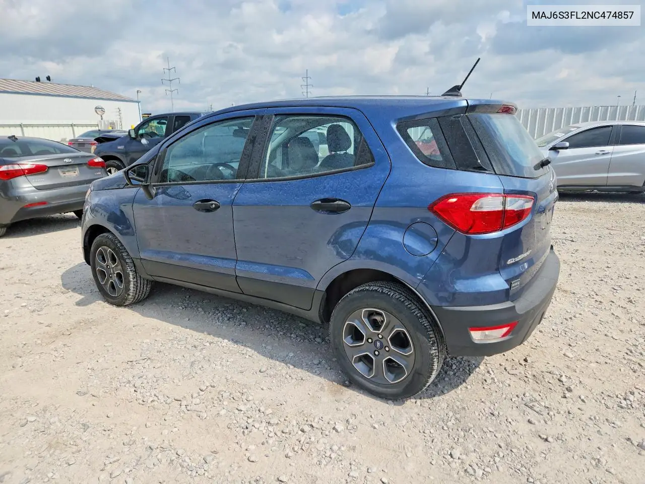 2022 Ford Ecosport S VIN: MAJ6S3FL2NC474857 Lot: 85632675
