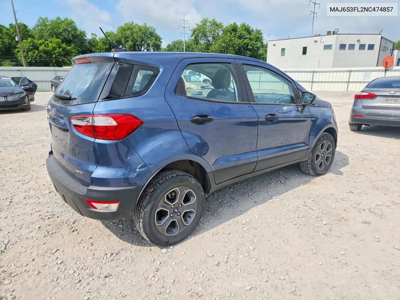 2022 Ford Ecosport S VIN: MAJ6S3FL2NC474857 Lot: 85632675