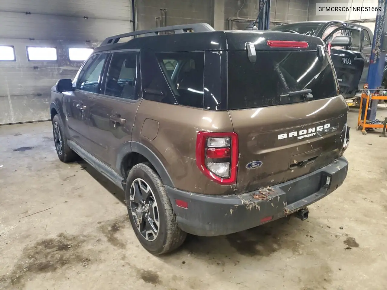 2022 Ford Bronco Sport Outer Banks VIN: 3FMCR9C61NRD51669 Lot: 90080595