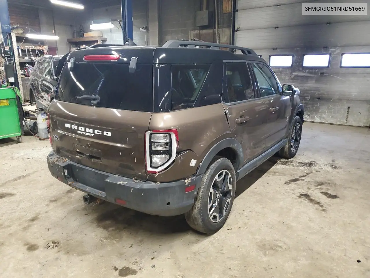 2022 Ford Bronco Sport Outer Banks VIN: 3FMCR9C61NRD51669 Lot: 90080595